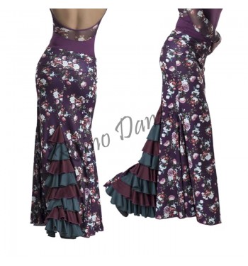 Falda flamenca estampada...