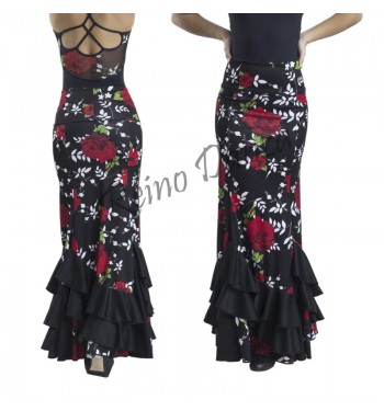 Falda flamenca estampada...