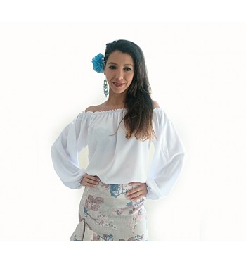 Camisa flamenca manga larga.