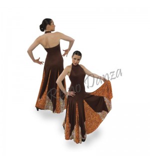 Vestido flamenco capa y media