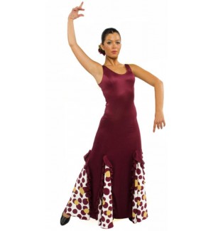  - Vestido volante en godes vuelo capa y media