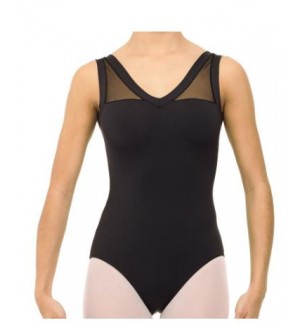 Maillot ballet con detalles en microtul