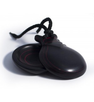 Castañuela Fibra negra veteada