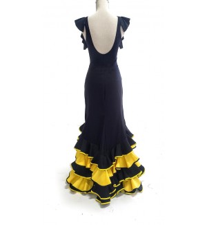 vestido feria 4 volantes en bata