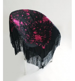 Mantón flamenca cuadrado
