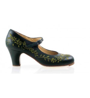 Zapato flamenco profesional bordado