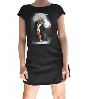 Camiseta larga vestido bailarina