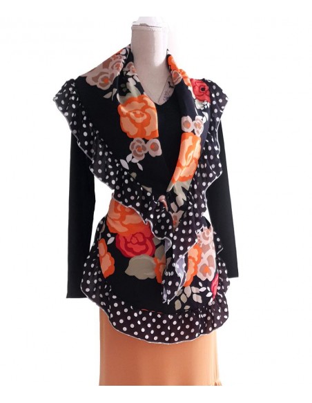 Pañoleta y delantal flamencos