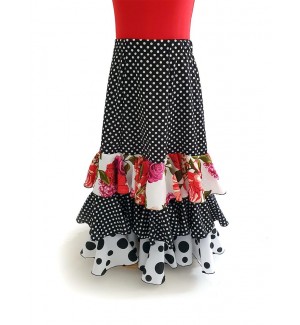 Falda 3 volantes