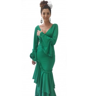 Vestido flamenco manga larga 2