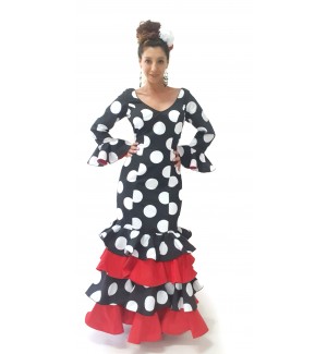 Traje de flamenca 4 volantes 2