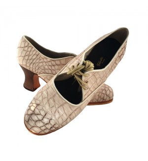 Zapato flamenco cordones serpiente 2