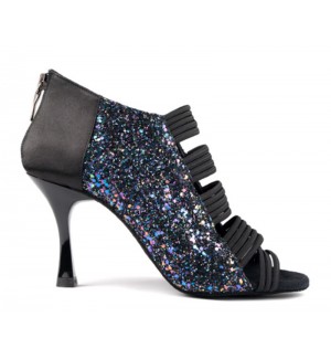 Sandalia abotinada glitter  2