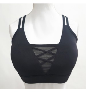 Top tirante fino negro con...