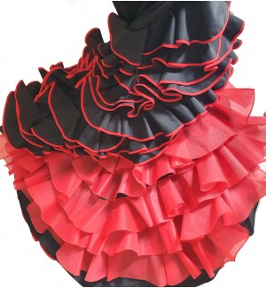 Bata de cola con tarlatana y bies 2