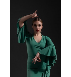 Top flamenco con volante 