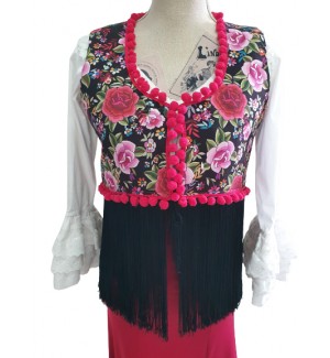 Chaleco flecos y madroños 2