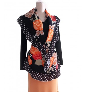 Pañoleta y delantal con bolsillo flamencos