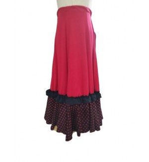 Falda 6 quillas con volante