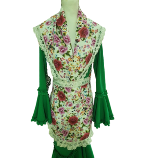 Pañoleta y delantal flamencos 2